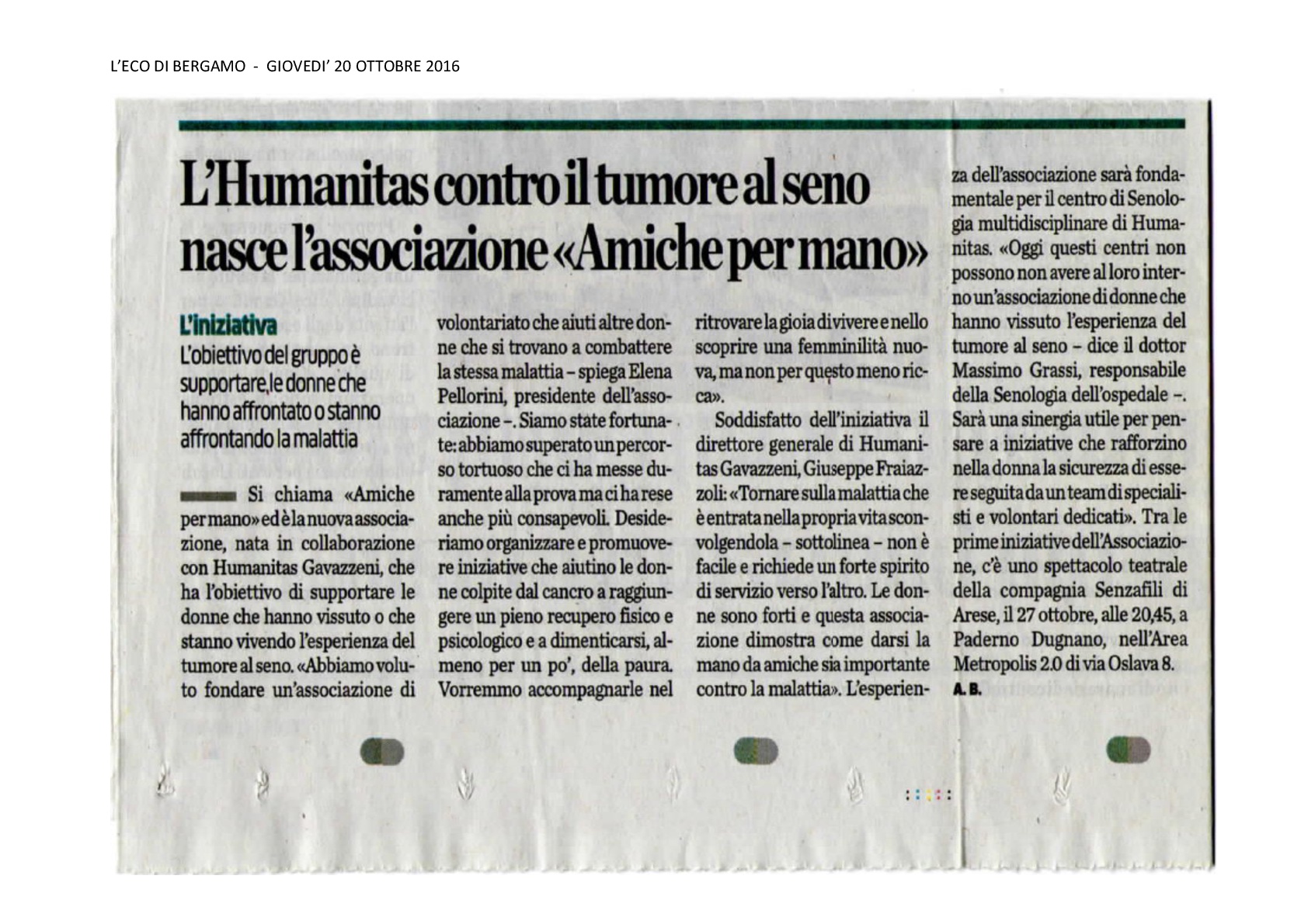 Humanitas contro il tumore al seno